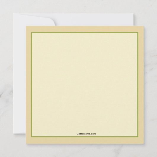 Garden Flowers Invitation Kaart (Achterkant)