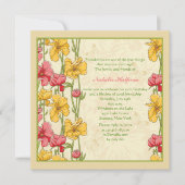 Garden Flowers Invitation Kaart (Voorkant)