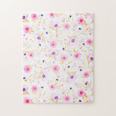 Garden Flowers Jigzaag Puzzle Spring Legpuzzel (Verticaal)