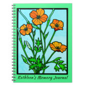 Garden Flowers Keepomwille Personal Memory Journal Notitieboek (Voorkant)