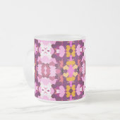 GARDEN FLOWERS MATGLAS KOFFIEMOK (Voorkant links)