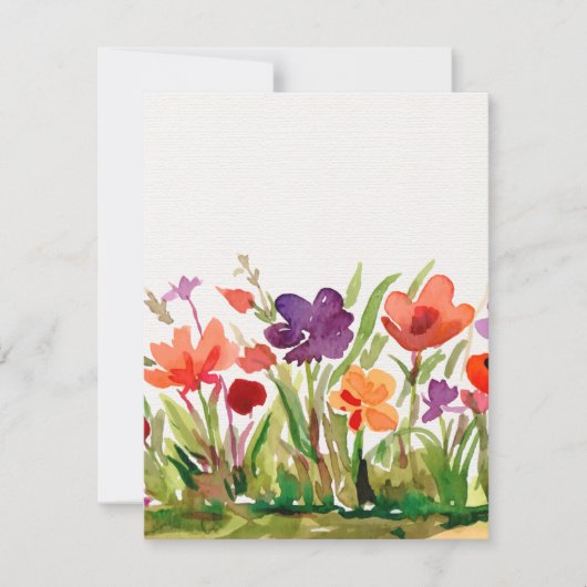 Garden Flowers Notitiekaartje (Voorkant)