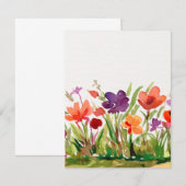 Garden Flowers Notitiekaartje (Voorkant / Achterkant)
