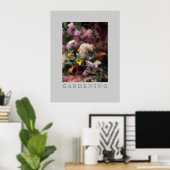 Garden Flowers Poster (Thuiskantoor)