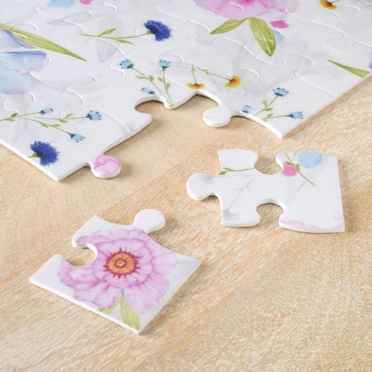 Garden Flowers Puzzle Spring Legpuzzel (Zijkant)