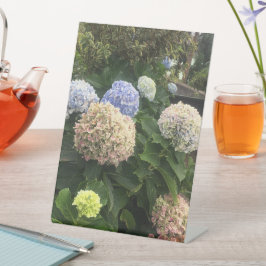 Garden Flowers Reclamebord Met Voetstuk