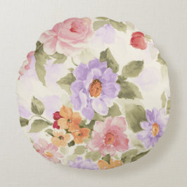 Garden Flowers Rond Kussen