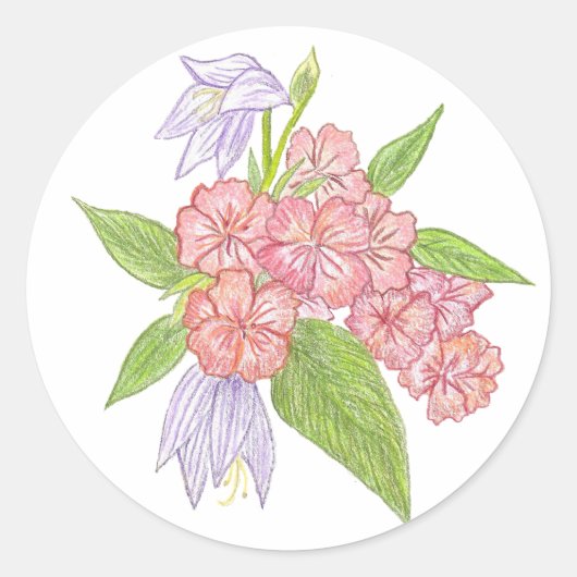Garden Flowers Sticker (Voorkant)