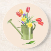 Garden Flowers Stone Onderzetter (Voorkant)