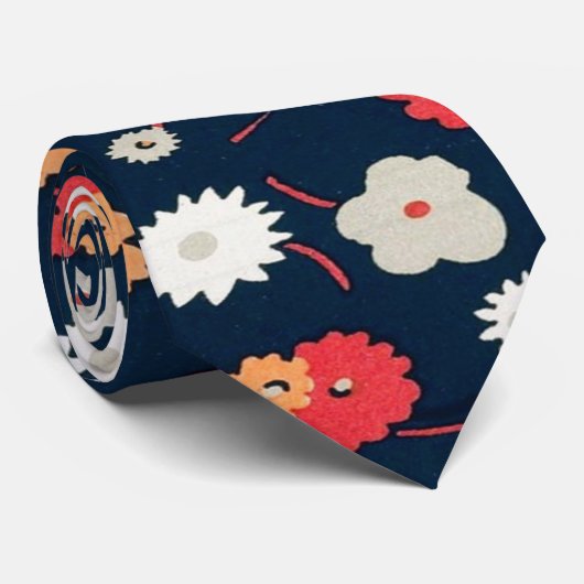 Garden Flowers Stropdas (Opgerold)