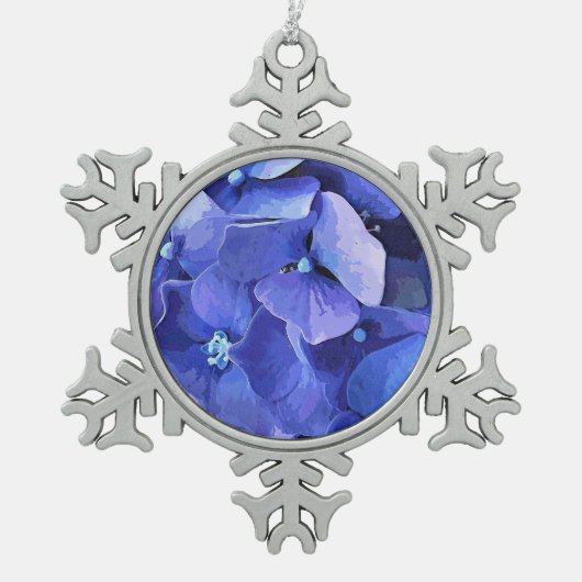 GARDEN FLOWERS TIN SNEEUWVLOK ORNAMENT (Voorkant)