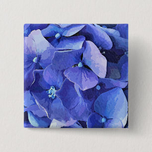 GARDEN FLOWERS VIERKANTE BUTTON 5,1 CM