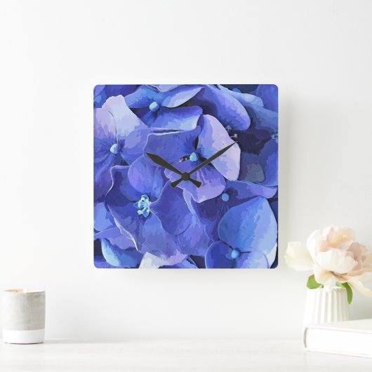 GARDEN FLOWERS VIERKANTE KLOK (Huis)