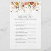 Garden Flowers Waterverf Vrijgezellenfeest (Voorkant)