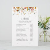 Garden Flowers Waterverf Vrijgezellenfeest (Staand voorkant)