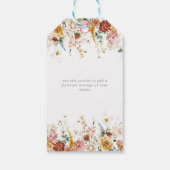 Garden Flowers Waterverf Vrijgezellenfeest Persona Cadeaulabel (Achterkant)