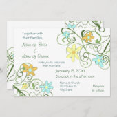 Garden Flowers Weddenschap Kaart (Voorkant / Achterkant)