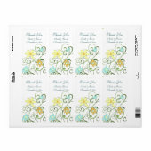 Garden Flowers Wedding Labels (Full Sheet)