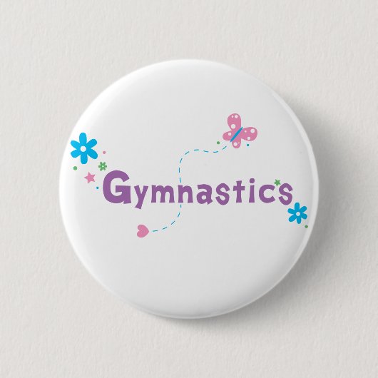 Garden Flutter Gymnastics Ronde Button 5,7 Cm (Voorkant)