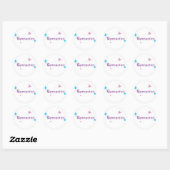 Garden Flutter Gymnastics Ronde Sticker (Vel)