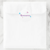 Garden Flutter Gymnastics Ronde Sticker (Tas)