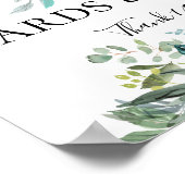 Garden Foliage Bouquet Wedding Poster (Hoek)