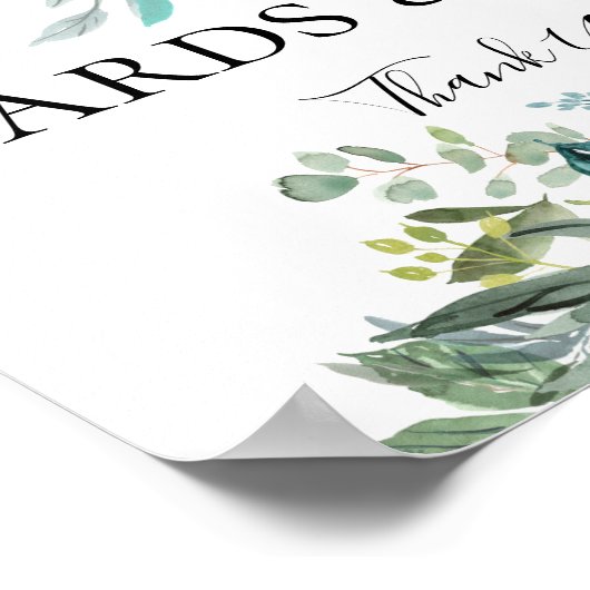 Garden Foliage Bouquet Wedding Poster (Hoek)