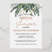 Garden Foliage Natuur Greenery Vrijgezellenfeest G Folie Uitnodiging (Voorkant)