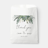 Garden Foliage Natuur Greenery Wedding Bedankt Bedankzakje (Voorkant)