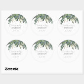 Garden Foliage Natuur Greenery Wedding Ronde Sticker (Vel)