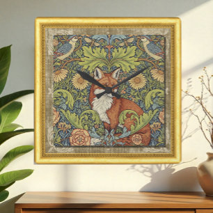 Garden Fox, Art Nuovo W. Morris, Ingelijste klok