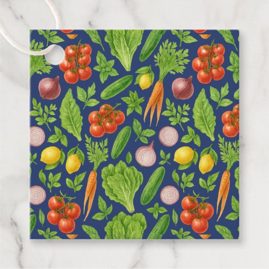 Garden-Fresh Deep Navy  Bedankjes Labels (Voorkant)