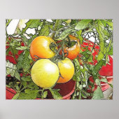 Garden Fresh Heirloom Tomaten Poster (Voorkant)