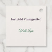 Garden-Fresh Salad Dressing — Porcelain Pitcher Bedankjes Labels (Achterkant)