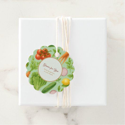 Garden — Fresh Vegetable Bedankjes Labels (In situ)