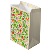 Garden-Fresh Veggies Gift Bag — Medium | Cream  Cadeauzakje (Achterkant Gekanteld)