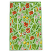 Garden-Fresh Veggies Gift Bag — Medium | Green Medium Cadeauzakje (Voorkant)