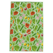 Garden-Fresh Veggies Gift Bag — Medium | Green Medium Cadeauzakje (Achterkant)