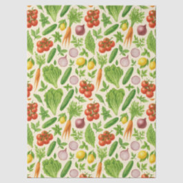 Garden-Fresh Veggies Tissue — Medium | Cream  Tissuepapier