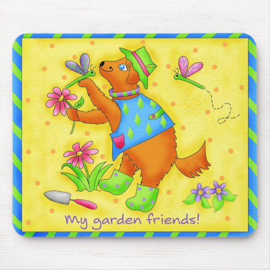 Garden Friends Mousepad Muismat (Voorkant)