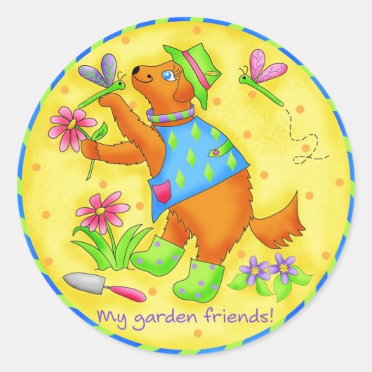 Garden Friends Sticker (Voorkant)