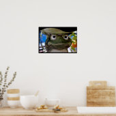 Garden Frog Art Poster (Keuken)