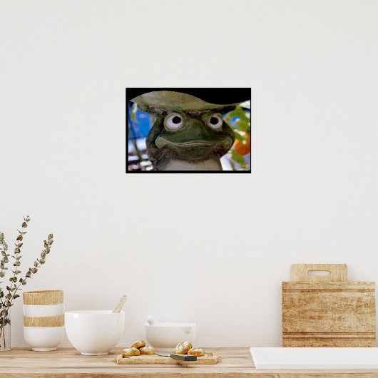 Garden Frog Art Poster (Keuken)