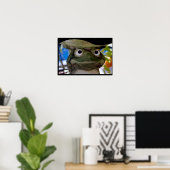 Garden Frog Art Poster (Thuiskantoor)