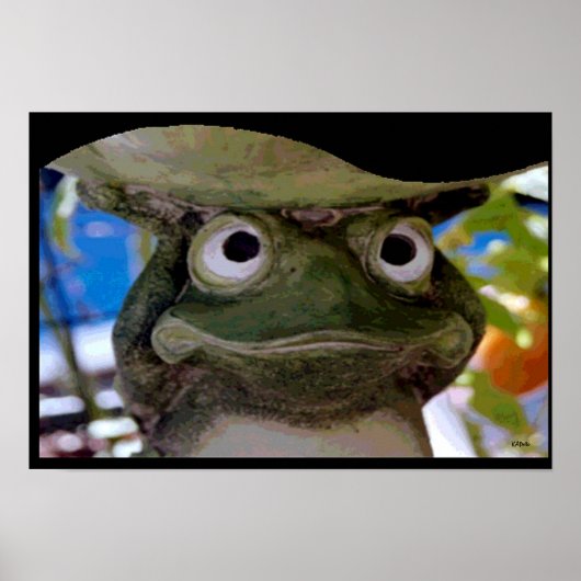 Garden Frog Art Poster (Voorkant)
