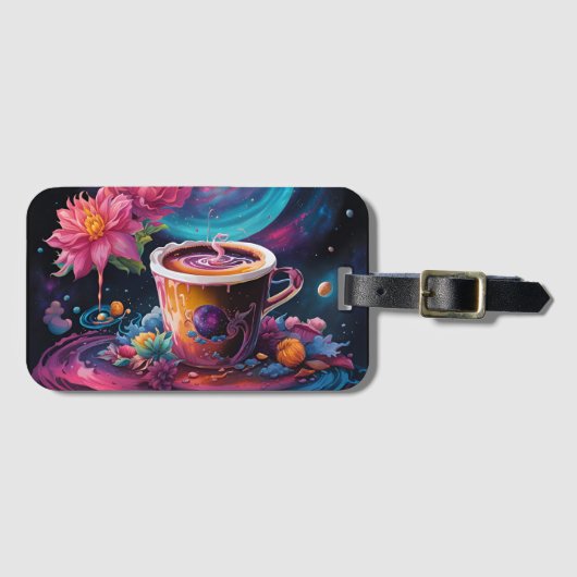 Garden Galaxy Koffie Bagagelabel (Voorkant (horizontaal))
