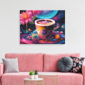 Garden Galaxy Koffie Canvas Afdruk (Insitu (Woonkamer))
