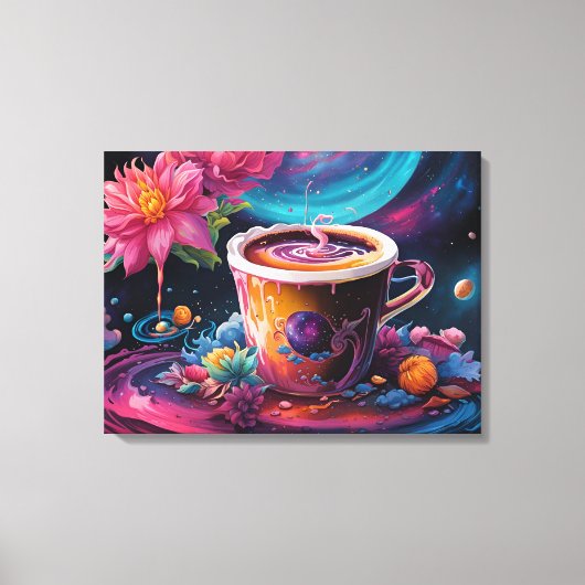Garden Galaxy Koffie Canvas Afdruk (Voorkant)