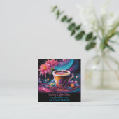 Garden Galaxy Koffie Vierkante Visitekaartje (Staand voorkant)