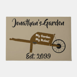 Garden Gardening Gardener Landscaping Wheelbarrow Deurmat